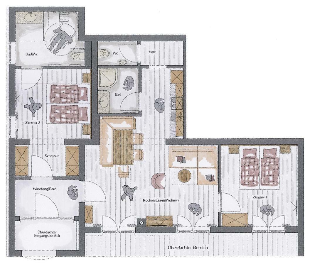 Appartements Erwin Huettl III นอยเคียร์เชน อัม โกรสเวเนดิเกอร์ ภายนอก รูปภาพ